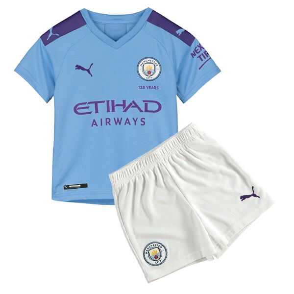 Camiseta Manchester City Primera equipación Niño 2019-2020 Azul Claro